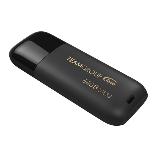 TEAM GROUP PENDRIVE C175 64GB USB 3.0 BLACK - TC175364GB01 TEAM GROUP PENDRIVE C175 64GB USB 3.0 BLACK - TC175364GB01